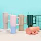 thumbnail image 5 of New 40 oz Tumbler with Handle Vacuum Insulated Mug With Lid Stainless Steel Thermos Coffee Cup Reusable Water Bottle 40oz, 5 of 5