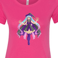 thumbnail image 4 of Inktastic Beautiful Purple Anime Witch Women's T-Shirt, 4 of 5