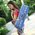 thumbnail image 6 of Large Yoga Mat Bag Portable Yoga Bag Gym Bag with Zipper and Pockets for women Fits Most Size Mats(Flower), 6 of 7