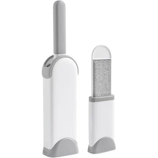 Cepillo de depilación electrostático de doble cara, eliminación de polvo de cabello pegajoso fuerte, súper adsorción (2 piezas)