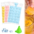 thumbnail image 4 of WHEANG 20Pack Disposable Ice Cube Bags For Freezer 24 Grids Ice Cube Self Sealing Ice Cube Making Bags Stackable Easy Release Ice Pack Bags For Wine, 4 of 7