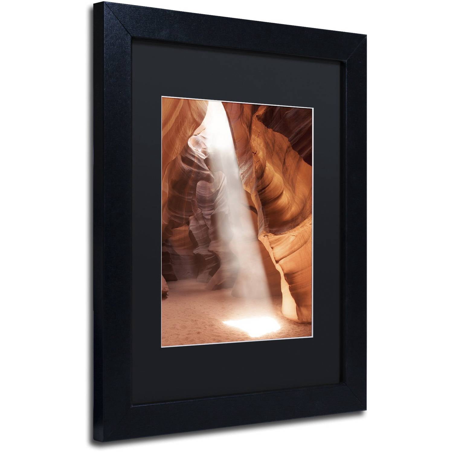 Moises Levy 'Illumination I' Black Matted Framed Art