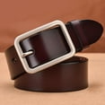 thumbnail image 2 of ZHENHONG Buckle Belt for Women Solid Casual Buckle Belt Fashion Wide Leather Belt Can Be Perforated Waistband Women's Accessories Belt Brown, 2 of 4