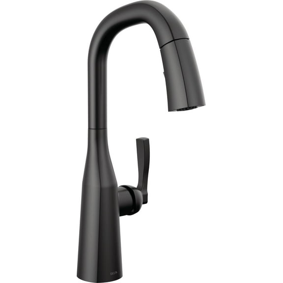 Delta 9976-Pr-Dst Stryke 1.8 GPM Pull-Down Bar/Prep Faucet - Black