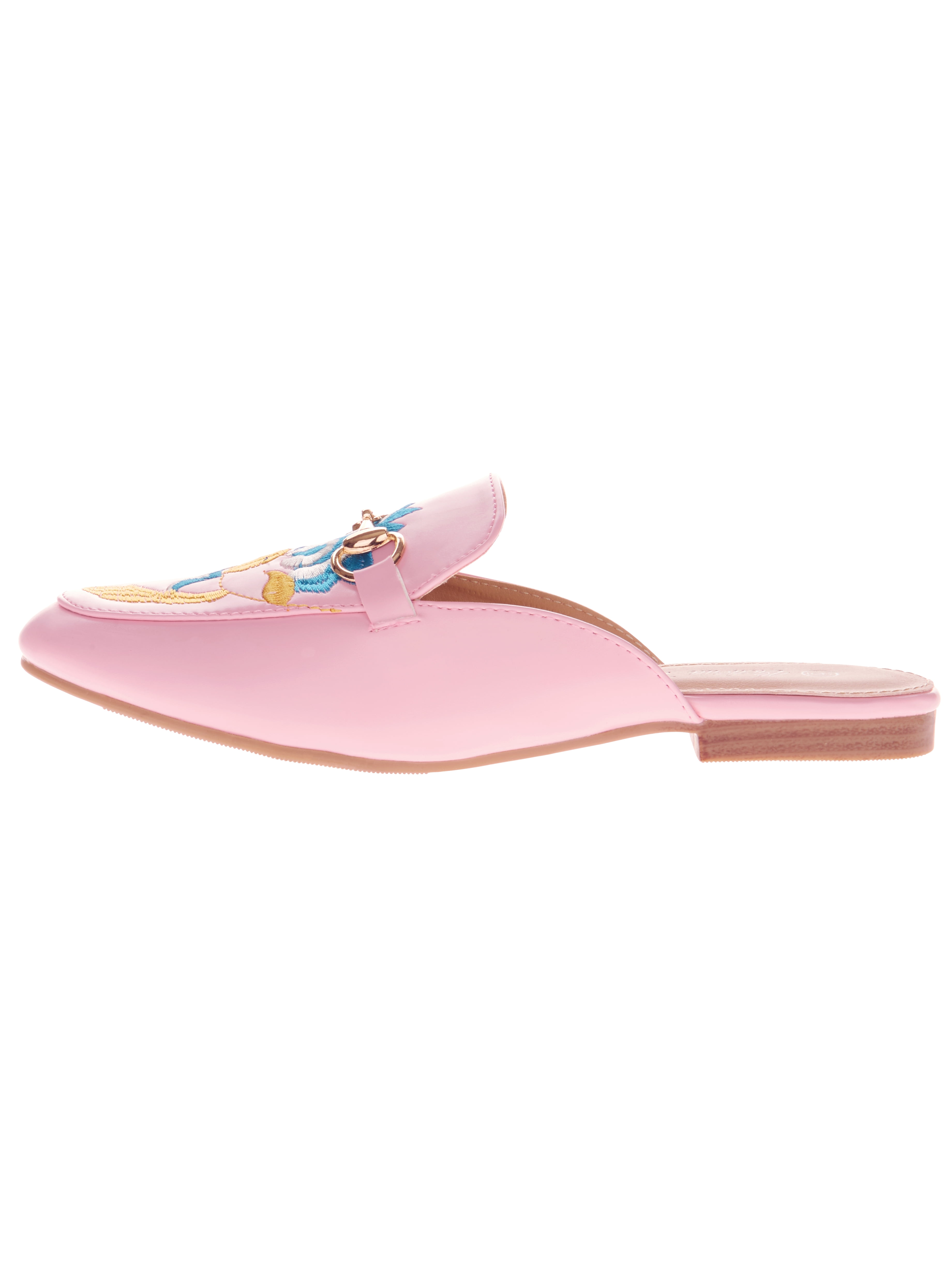 Victoria K Women's Embroidered Flower Mules