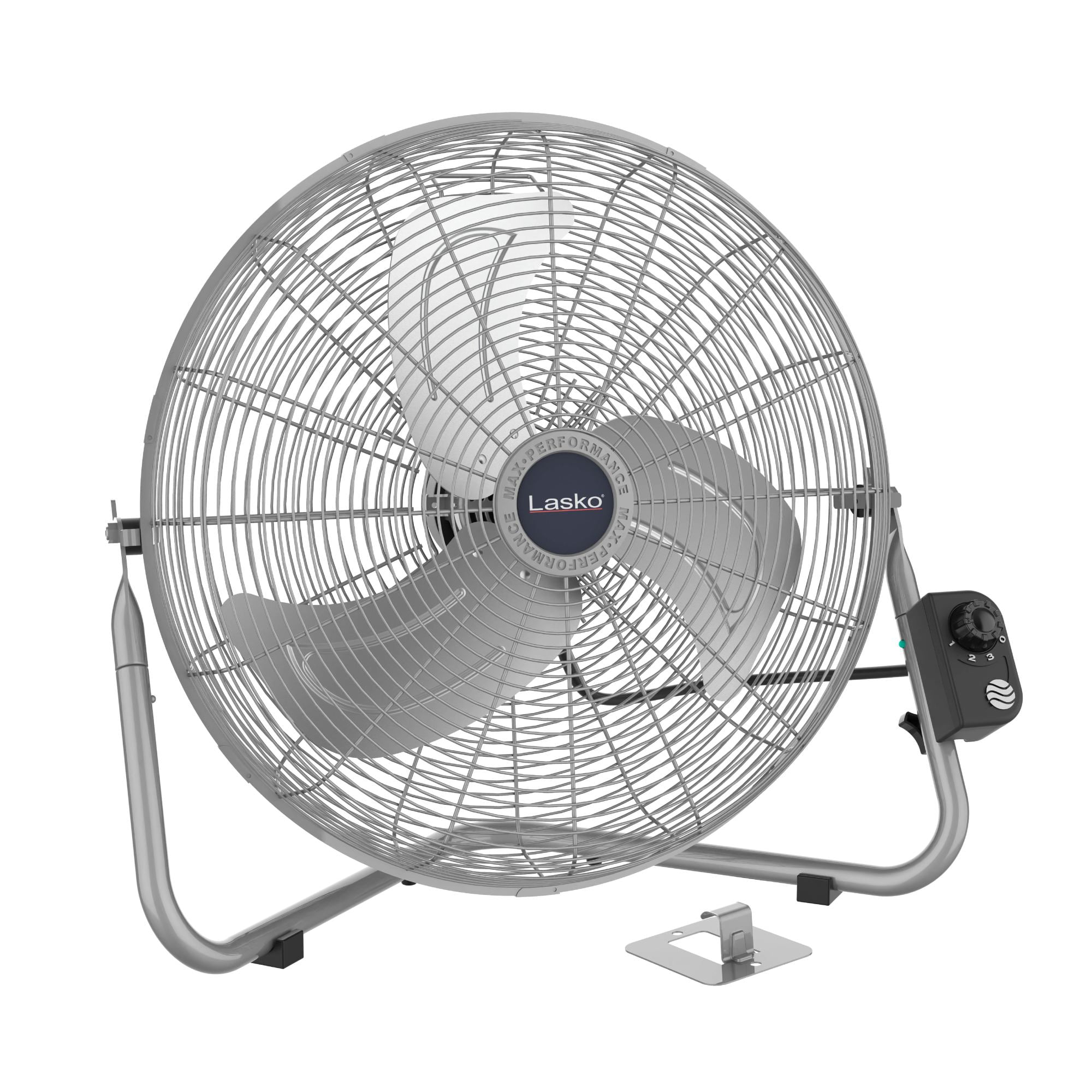 Lasko 20" 3-Speed High Velocity, Pivoting Head, Wall-Mount Option Floor Fan 2265QM