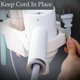 thumbnail image 3 of Hair Dryer Holder, Hair Straightener Holder Hair Dryer Holder with Cable Organizer, No Drilling Hair Dryer Holder Wall Mount for Bathroom, 3 of 4
