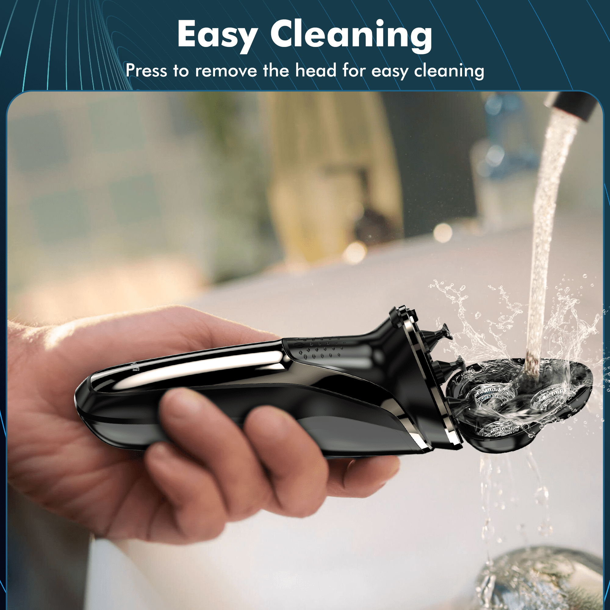 VIIWII Rotary Electric Razor for Men, Wet & Dry Waterproof Shaver with Pop-Up Trimmer, USB Fast Charging, Cordless Travel Razor