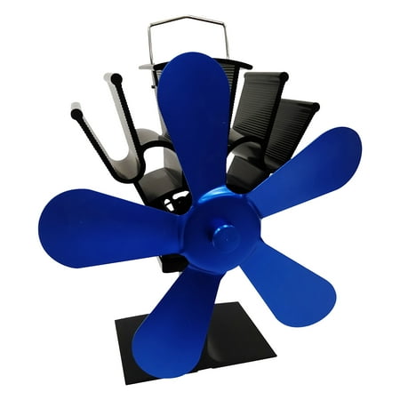 

Tiitstoy Stove Fan Wood Stove Fan Fireplace Fan Heat-powered Fan with 5 Blades