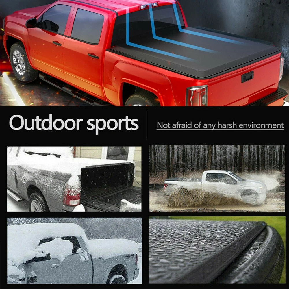 MOSTPLUS Roll-Up 5.5FT/5.6FT Soft Vinyl Tonneau Cover for 2015-2025 2026 Ford F150 Truck Bed