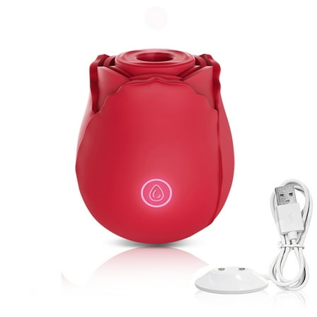 Rose Vibrator Toys, Female Clitoris Sucker Vacuum Stimulator Flirting Toys, Nipples And Clit Sucking Sex Toys, Magnetic Rechargeable Waterproof