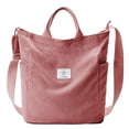 thumbnail image 1 of Bolso de mano KALIDI de pana con cremallera, antisalpicaduras, rosa, 1 of 8