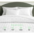thumbnail image 3 of Chezmoi Collection Tencel Modal Blend Quilt Set King Size, White, Lightweight Soft Bedspread Crescent Stitched Quilt for All Seasons, 3-Piece, 3 of 9