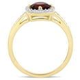 thumbnail image 4 of Everly Women's Garnet 10k Yellow Gold Ring, 4 of 7