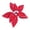 Red, variant on 9in Christmas Velvet Poinsettia Flower Xmas Tree Pick, 1Pc Artificial Poinsettia Flower Winter Ornament for Christmas Tree New Year Wreath Garland Table Centerpiece Holiday Decor,Red