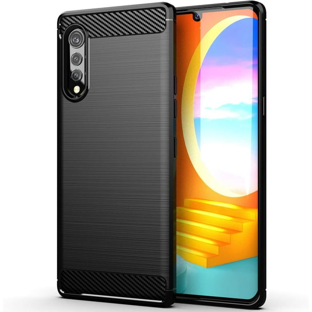 Soft TPU Case Compatible for LG Velvet Phone, Full Body Protection Shock Absorbing Anti-Scratch Heavy Duty -
