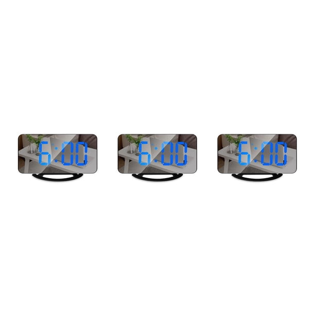 Matsuzay Proyector pequeño Reloj digital multifuncional Linterna LED Relojes de proyección automática Decoración para el hogar Luz blanca, azul Type1 NO1