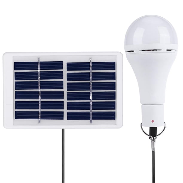 5 modos 20 COB LED luz solar USB bombilla recargable lámpara de camping (9W)
