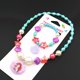 thumbnail image 5 of Conjunto de collar y pulsera de cuentas para niñas, conjunto de joyas con colgante en forma de estrella y concha, regalo de cumpleaños, conjunto de collar y pulsera, 5 of 6