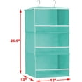 Simple Houseware 3 Shelves Hanging Closet Organizer with Front Stopper