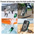 thumbnail image 2 of Shellbox Waterproof Case for iPhone 13 Pro Magnetic Case for Charging Shockproof Protective Cover with Screen Protector (6.1" Blue), 2 of 12