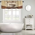 thumbnail image 5 of Coffee Valance Curtains Coffee Beans Sugar Silhouette Theme Art Windows Curtain Valance for Kitchen Bedroom Bathroom Decor with Rod Pocket, One Panel 54X18 Inches, 5 of 6
