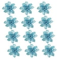 thumbnail image 1 of Fiudx Floral Navideño, Plástico Brillante, Elegante Decoración para Árbol, Corona Festiva, Adorno para Caja de Regalo, Ideal para Fiestas En Casa, Ideal para Los Amantes de Las Fiestas. Incluye 12 Pi, 1 of 2