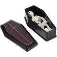 thumbnail image 4 of 4 Sets Mini Coffin with Skeleton Funny Prank Props Halloween Decoration Creative Tabletop Decor for Halloween Party Stage Props, 4 of 4