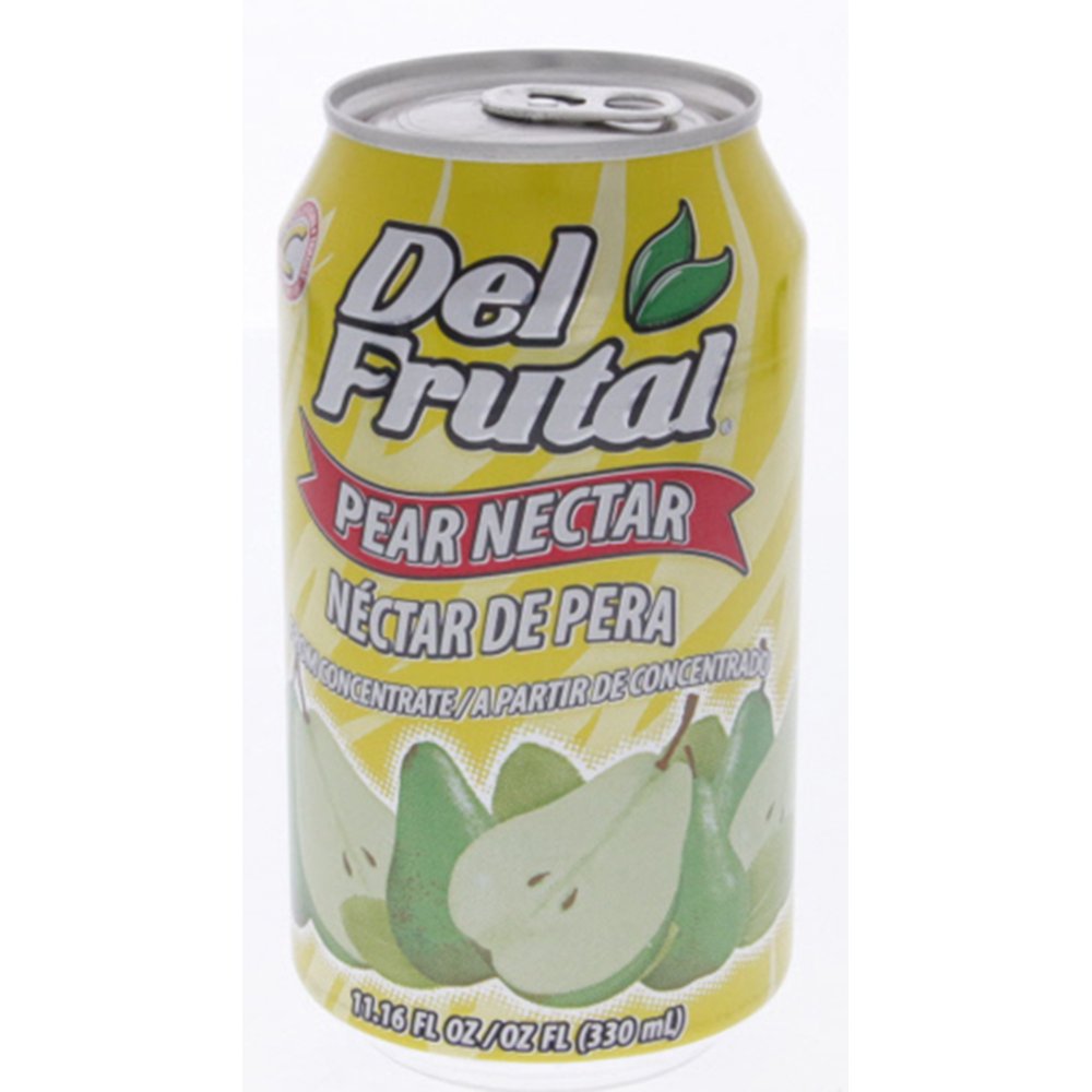 Del Frutal Pear Nectar juice 11.2 oz Jugo de Pera (Pack of 24