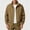 Brown, variant on Men's Stand Collar Zip Jacket, Water Repellent Lightweight Windbreaker with Elastic Cuffs, Plus Size M-5XL for Spring Fall Casual Wear