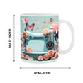 thumbnail image 4 of Dvkptbk Mug Floral Sewing Machine Mug, Funny Coffee Mug - Sewing Mug, Any Day Spent Sewing Is A Good Day, Sewing Machine Cup, Sewing Coffee Mug Kitchen Gadgets, 4 of 5