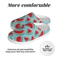thumbnail image 6 of Lsque Watermelon Pattern Womens Comfort Cotton on Scuff With Memory Foam and Anti-skid Sole Slipper-46/47, 6 of 7