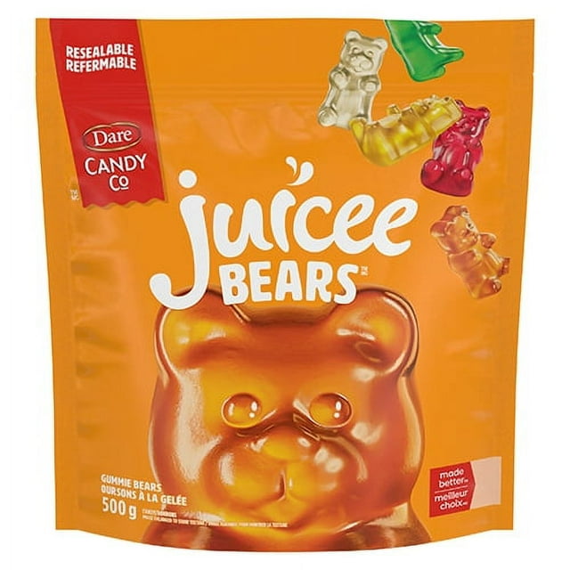 Dare Juicee Gummie Bears Candy, Gummi Gummy