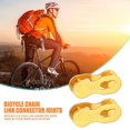 thumbnail image 3 of Hebilla De Bicicleta Tmvgtek 2 Uds Conector De Enlace De Cadena De Bicicleta Hebillas De Botones Mágicos (10 Velocidades) (Oro), 3 of 3