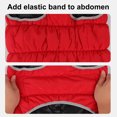 thumbnail image 4 of High Collar Pet Clothes Reflective Dog Winter Coat High Collar Snow Protection Adjustable Neck Zipper, 4 of 7