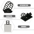 thumbnail image 5 of Black Cord Wrap Holder 50pcs Self- Adhesive Nylon Cable Tie Adjustable Cable Straps Cord Clamp with Optional Screw Cord Clamps for Wire Management Extension, 5 of 5