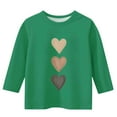 thumbnail image 4 of Haut/chemise Décontracté(E) pour Enfants à Col Rond, Manches Trois Quarts, Imprimé Love, 4 of 4