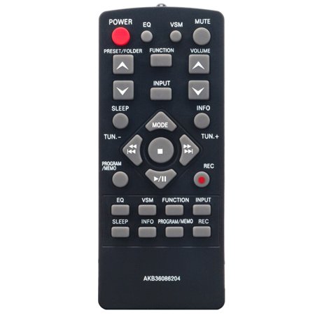 AKB36086204 Replace Remote for LG Mini Hi-fi Audio System MCD23 MCD23-D0U MCS23F