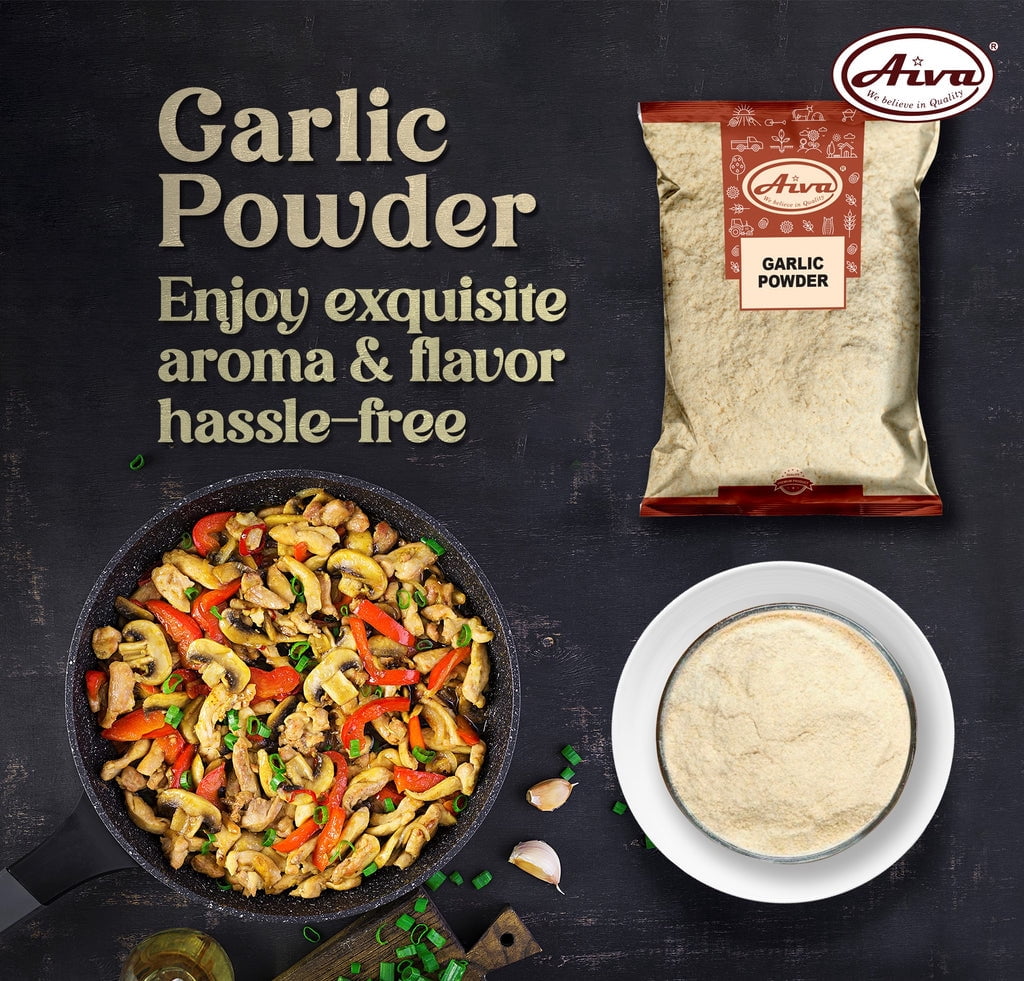 Aiva Garllic powder (Garlic Ground) | 14 oz (Pack of 20)