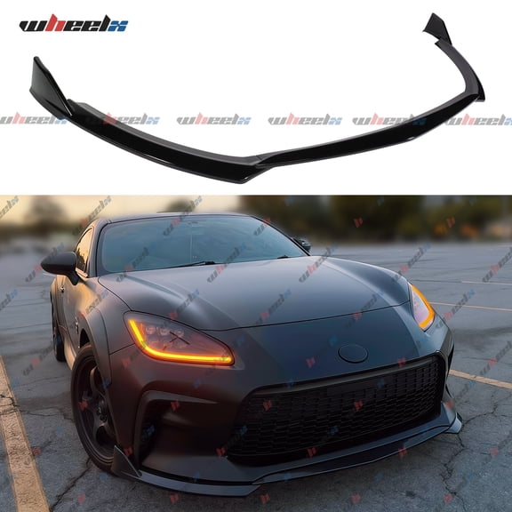 Front Lip Compatible with Toyota GR86 2022-2025, 3Pcs/Set Bumper Air Dam Lower Chin Splitter Protection Body Kit Fits for 2022 2023 2024 2025 (Gloss Black)