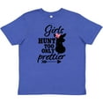 thumbnail image 3 of Inktastic Hunting Girls Hunt Too Only Prettier with Doe and Arrow Youth T-Shirt, 3 of 5