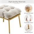 thumbnail image 4 of PARKWELL Double Wicker Egg Chair with 2 Ottomans and Cushions - Patio Oversized 2 Person Egg Basket Lounge Chair for Indoor Outdoor Living Room 550lb - Beige, 4 of 10
