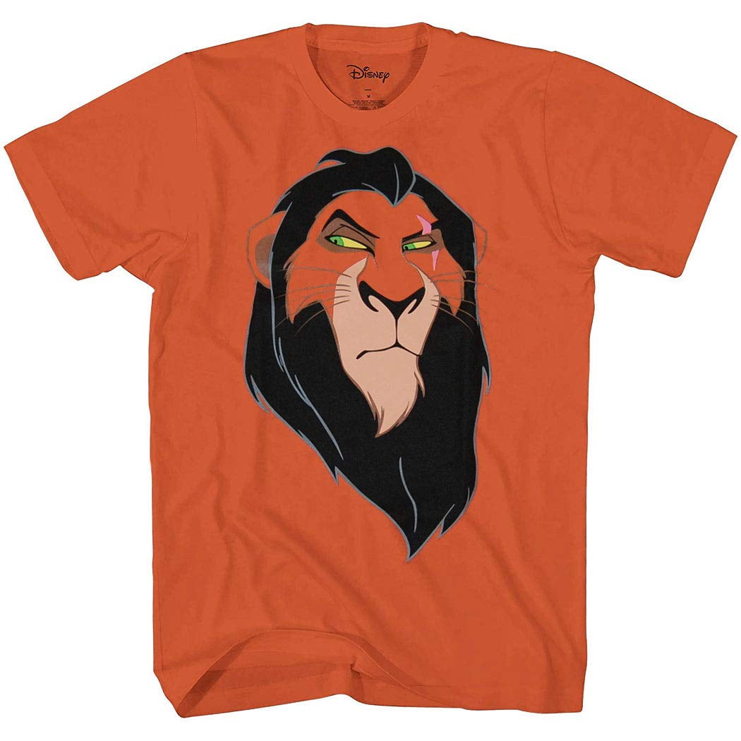 The Lion King - Disney Lion King Scar Evil Face T-Shirt - Walmart.com ...