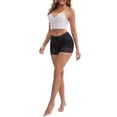 thumbnail image 2 of INSPIRE CHIC Mother's Day Women's Panties High Rise Lace Trim Shaper Shorts Tummy Control Hip Lifter S Black, 2 of 6
