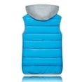 thumbnail image 2 of Fshiont Women's Puffer Vest Zip Up Quilted Padded Winter Hooded Vest Warm Jacket Outerwear Vest Blue 2XL, 2 of 5