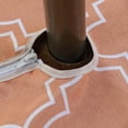 thumbnail image 2 of Spring/Summer Wrinkle-Free Waterproof Outdoor Tablecloth with Umbrella Hole and Zipper (Orange, 60" Round-Zippered), 2 of 4