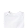 thumbnail image 2 of Little Star 100% Organic Cotton 5 Pack White Bodysuit Short Sleeve, 2 of 7