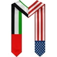 thumbnail image 2 of Usa American America And United Arab Emirates Graduation Sash Class Of 2024 2025 Graduation Stole 72 Inch Length Double Sided V Shape Graduation Scarf Graduation Congratulation Gifts, 2 of 7