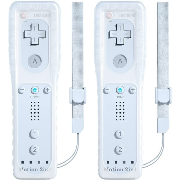 2 Pack Télécommande pour Wii, XYCCA Remplacement Capteur de Mouvement Intégré à Distance Plus Contrôleur (Remotes)