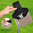 thumbnail image 4 of Haosy Bronze Brown Golf Mallet Putter Cover Strong Magnetic Leather Golf Club Headcover Closure, 4 of 7